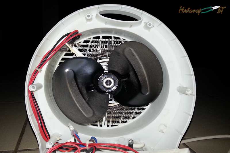 Неефективна духалка - топлият въздух се засмуква от вентилатора